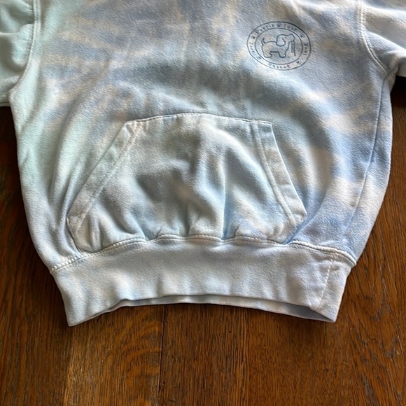 Youth Puppy Love Light Blue Tie-Dye Hooded Sweatshirt Small size 6-8 - Picture 5 of 9